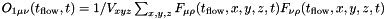 $O_{1\mu\nu}(t_{\rm flow},t)=1/V_{xyz}\sum_{x,y,z}F_{\mu\rho}(t_{\rm flow},x,y,z,t)F_{\nu\rho}(t_{\rm flow},x,y,z,t)$