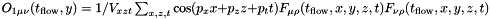 $O_{1\mu\nu}(t_{\rm flow},y)=1/V_{xzt}\sum_{x,z,t}\cos(p_xx+p_zz+p_tt)F_{\mu\rho}(t_{\rm flow},x,y,z,t)F_{\nu\rho}(t_{\rm flow},x,y,z,t)$